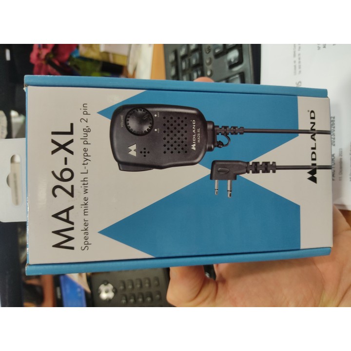 Midland MA26-XL Micrófono Altavoz 2 PIN
