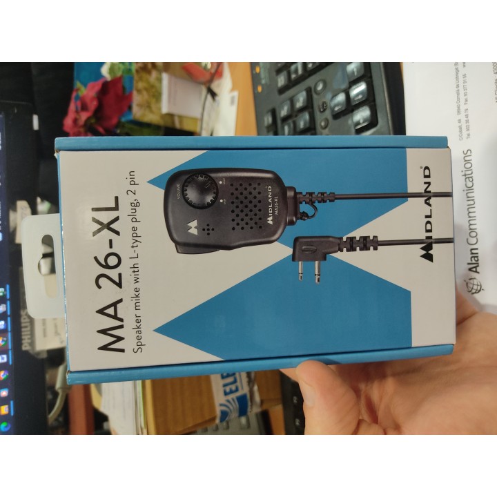 Midland MA26-XL Micrófono Altavoz 2 PIN