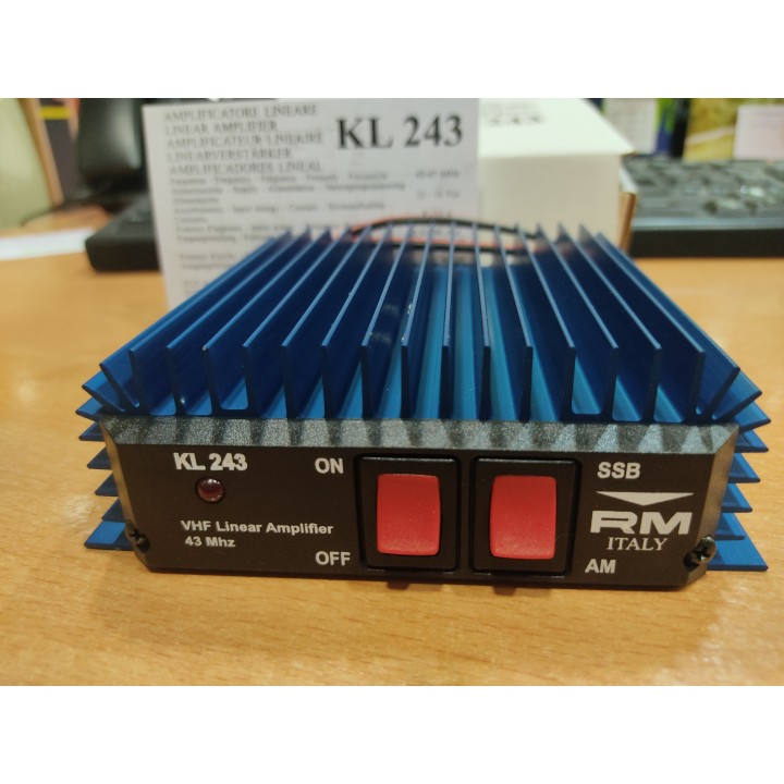 KL-243 Amplificador lineal RM KL-243  VHF 42-47 MHZ  100 W.