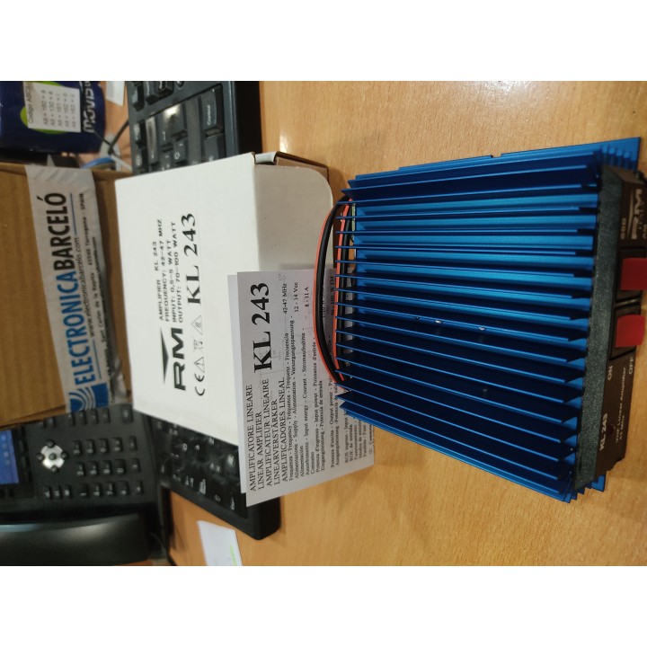 KL-243 Amplificador lineal RM KL-243  VHF 42-47 MHZ  100 W.