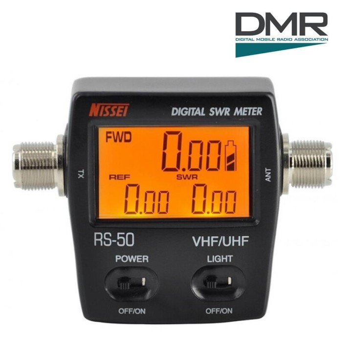 NISSEI RS-50MAX Medidor digital ROE/Potencia VHF-UHF 120 W