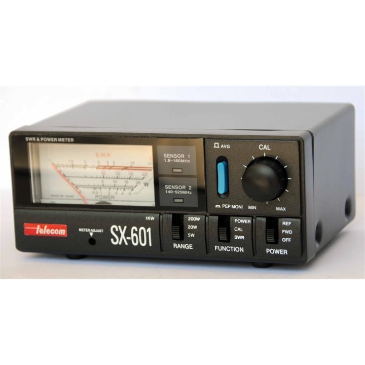 SX-601 - Medidor R.O.E. y watímetro. 1.8-160/140-525 MHz.