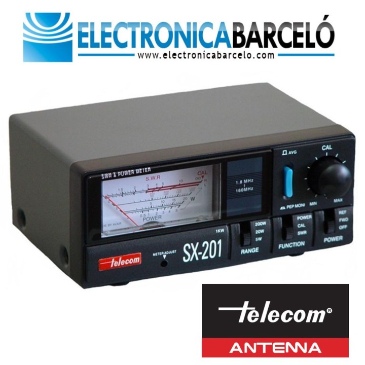 SX-201 - Medidor R.O.E. y watímetro. 1.8-160 MHz.