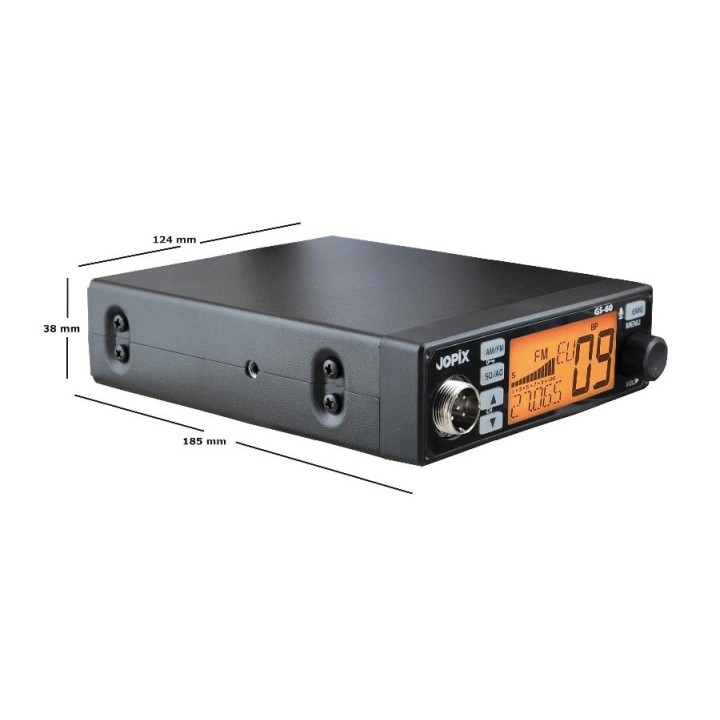 EMISORA DE CB 27 Mhz JOPIX GS-60 MULTINORMA CON AM Y FM