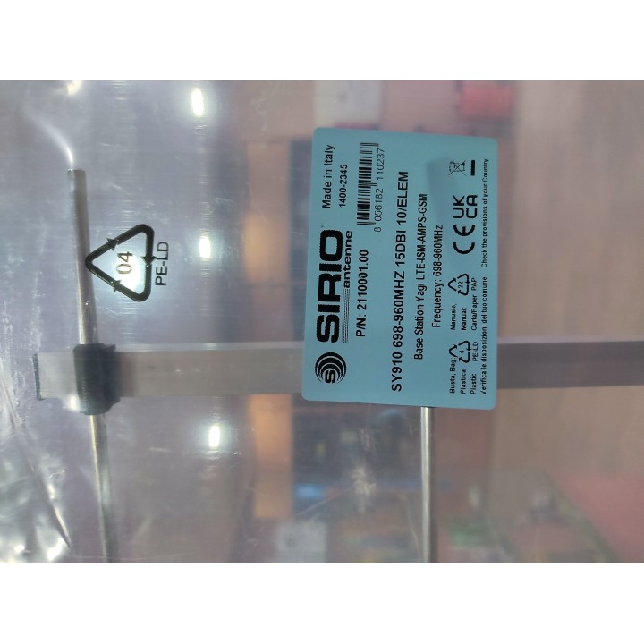SIRIO SY 906 ANTENA UHF DIRECTIVA 900MHz (6 Elem) GSM