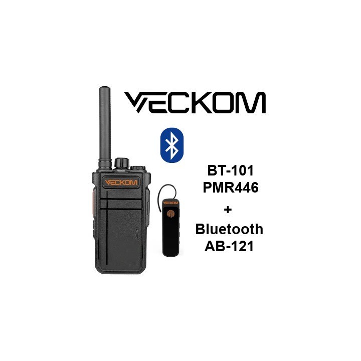 Walkie VECKOM BT-101 PMR446 con Bluetooth