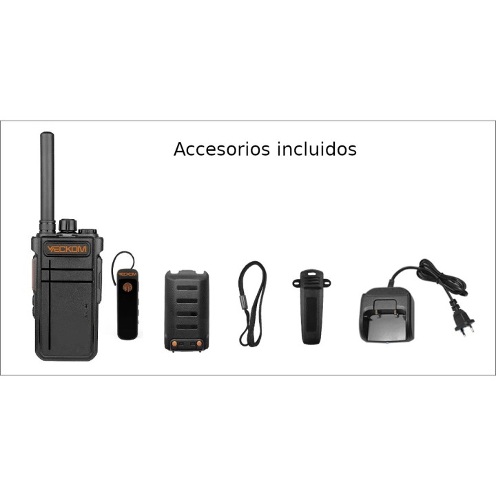 Walkie VECKOM BT-101 PMR446 con Bluetooth
