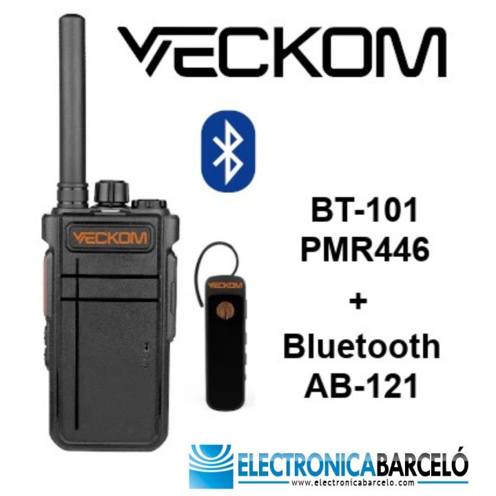 Walkie VECKOM BT-101 PMR446 con Bluetooth