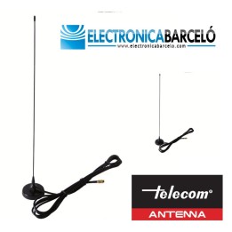 EX-35-V-S Antena para Walkie VHF con base magnética. 1/4 de onda.