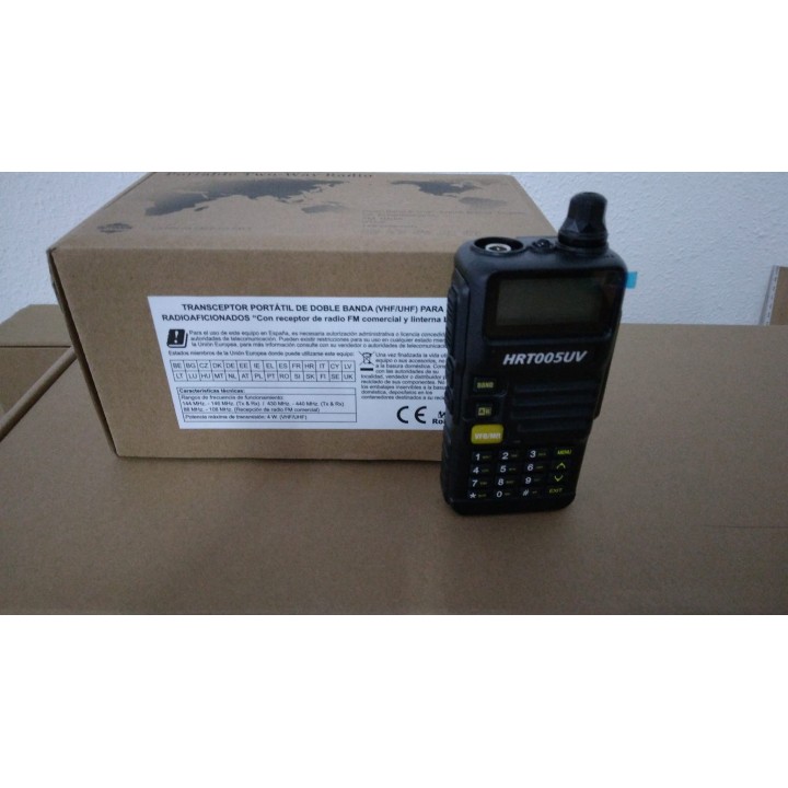 HRT005UV Pack WALKIE DUAL BAND VHF/UHF + PINGANILLO DE REGALO + FUNDA !!!!