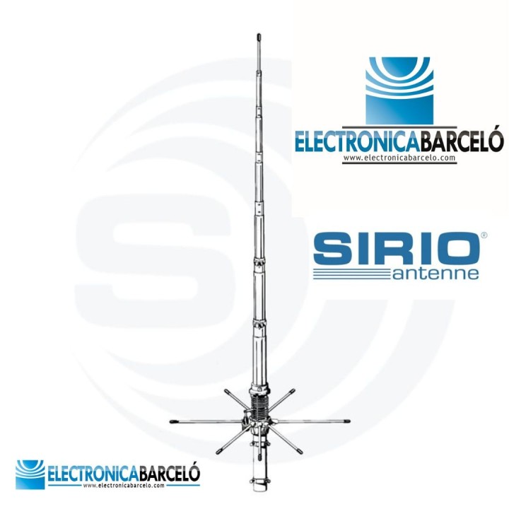 ANTENA SIRIO 827 ANTENA BASE CB 5/8 (8 Radiales)