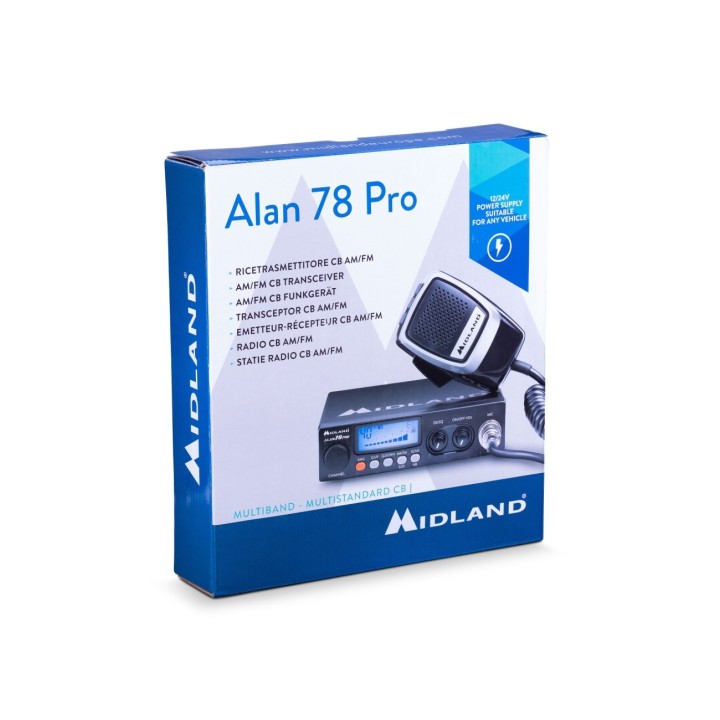Emisora Alan 78 PRO CB 27 Mhz Multibanda compacta