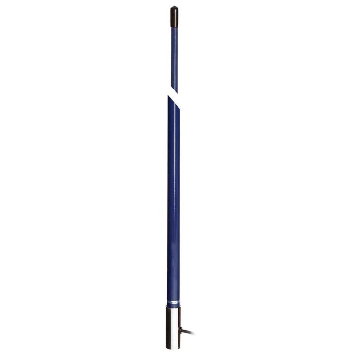 DX-KN-72-BLU - Antena naútica CB para cubierta con rótula o escuadra.
