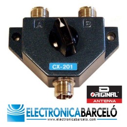 CX-201 Conmutador de antena 2 posiciones. CONECTOR PL.