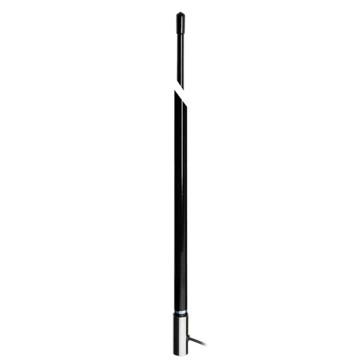 DX-KN-72-BLA - Antena naútica CB para cubierta con rótula o escuadra.