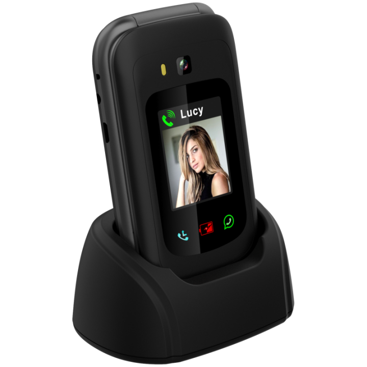 Teléfono básico tapa Funker e450 Max PRO 2 - Negro