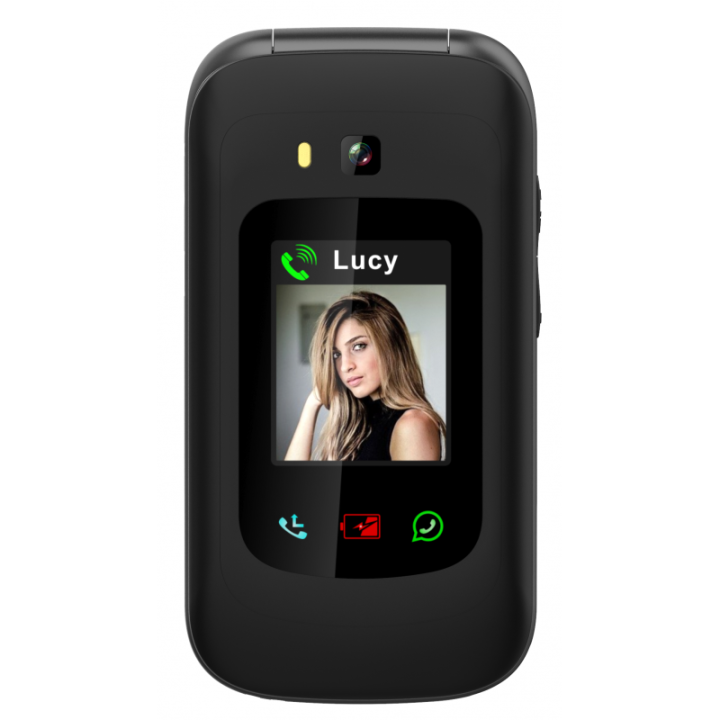 Teléfono básico tapa Funker e450 Max PRO 2 - Negro