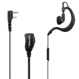 Micro-auricular con PTT de solapa para KENWOOD, TEAM y HYT.