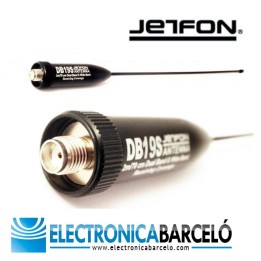 ANTENA DOBLE BANDA CONECTOR SMA HEMBRA, 10W. 22 CM.. JETFON DB-19S
