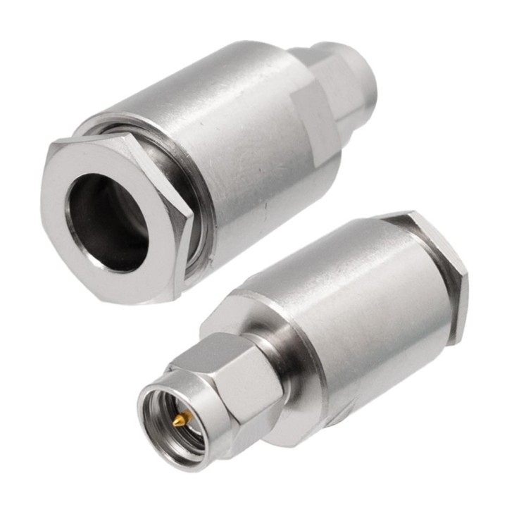 Conector SMA macho de teflón para H-155. Soldar.