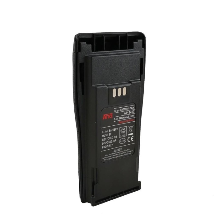 Batería para MOTOROLA CP-040, 7.4 V., 3400 mAh, Li-Ion.