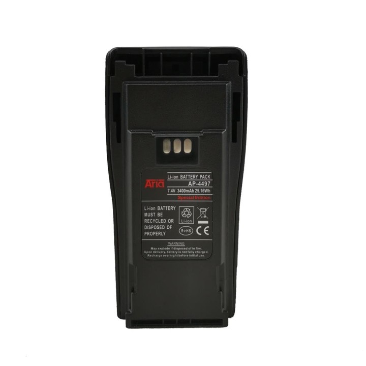 Batería para MOTOROLA CP-040, 7.4 V., 3400 mAh, Li-Ion.