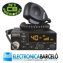 Emisora de CB 27 Mhz PRESIDENT JIMMY III AM/FM 12V