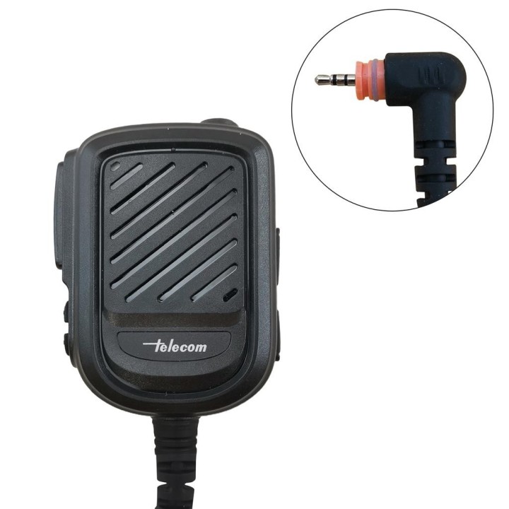 Micro-altavoz IP67, amplificado y con control de volumen para MOTOROLA SL-4000 / SL-4010, TLK-100 / TLK-110 Wave, etc.