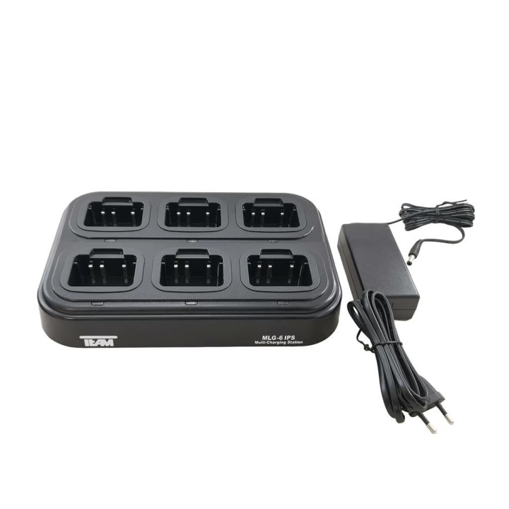 Cargador múltiple 6 slots para TEAM TeCom IP3 / IPZ5 / IPX5 / IPDA32
