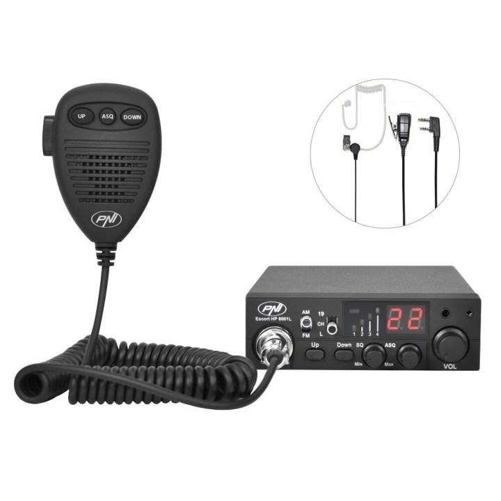 PNI ESCORT HP 8001L ASQ EMISORA DE CB «CON MICROAURICULAR»