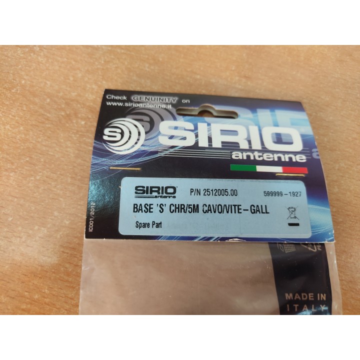 SIRIO BASE S CROM + CCS  kit de base y cable de 5 metros