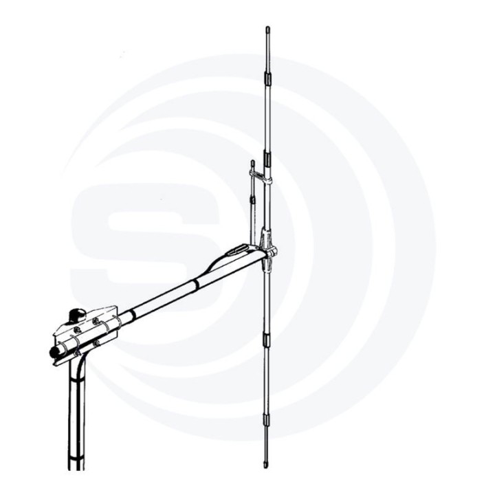 Dipolo Vertical 1/2 Onda SIRIO SD-Dipole (SD27). Ajustable entre 26,5 y 30 MHz.