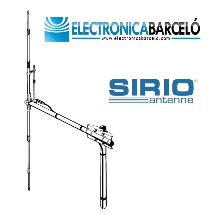 ANTENA DIPOLO SIRIO SD-FM CON UN ANCHO DE BANDA DE 87 A 194 MHZ AJUSTABLE