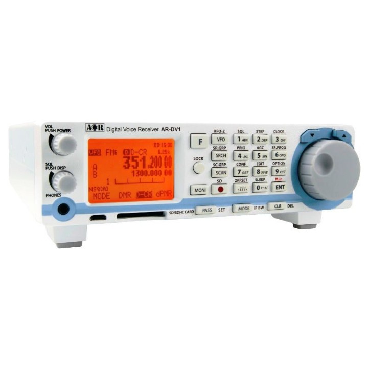 AOR AR-DV1 RECEPTOR DIGITAL BANDA ANCHA + CLAVE ACTIVACION TETRA GSSI
