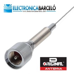 NL-144-SP-E - ANTENA VHF DE 1/4 DE ONDA, 2.15 DB, 0.49 M., CON MUELLE.