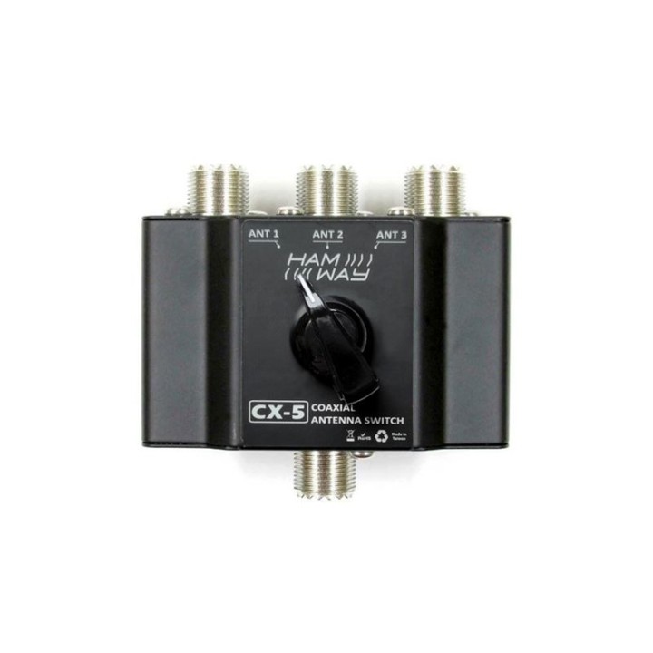 Conmutador Coaxial de 3 Antenas. 500 MHz - 1000 Watt. - SO239