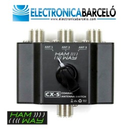 Conmutador Coaxial de 3 Antenas. 500 MHz - 1000 Watt. - SO239