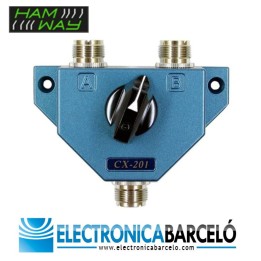 Conmutador coaxial de 2 antenas. 600 MHz - 1000 Watt. SO239