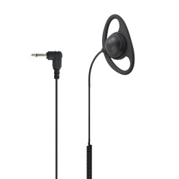Auricular con orejera tipo D y conector de 3.5 mm.