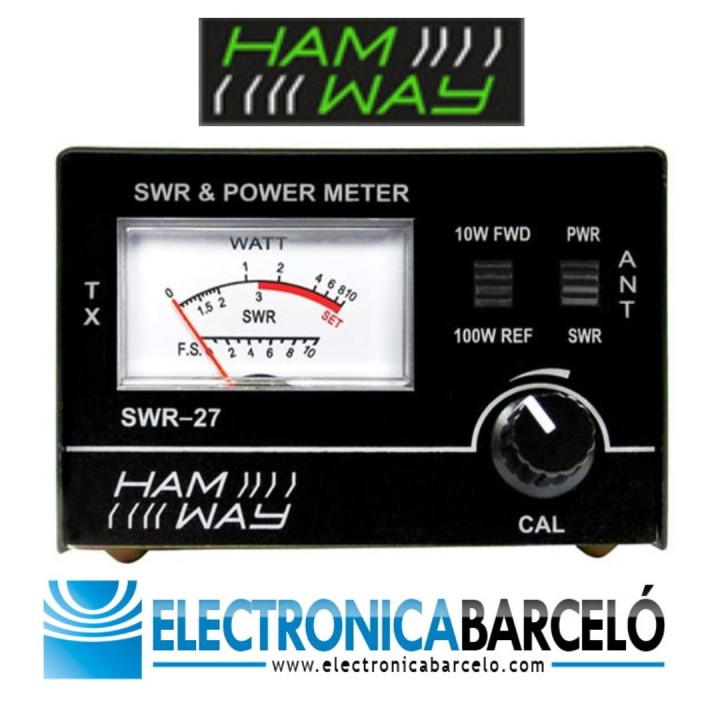 Medidor de ROE con Wattimetro y Latiguillo 25-30 MHz