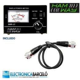 Medidor de ROE con Wattimetro y Latiguillo 25-30 MHz
