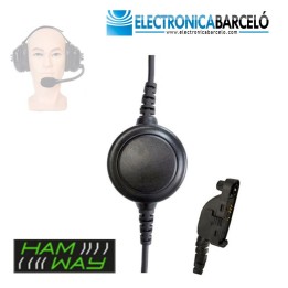 Cable con PTT Conector MOTOROLA DMR para Cascos HS-10NC