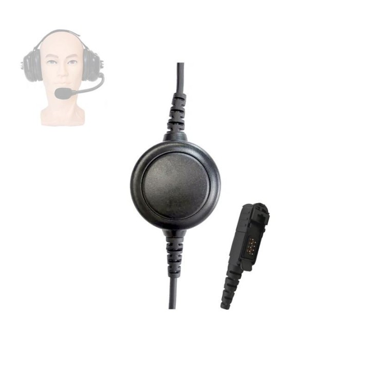 Cable con PTT Conector MOTOROLA DP2000 para Cascos HS-10NC