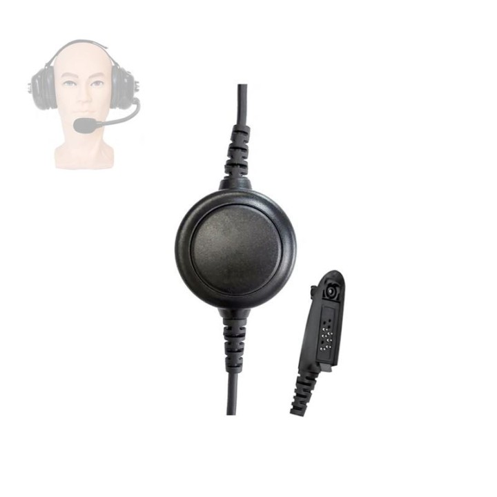 Cable con PTT Conector MOTOROLA GP-320 para Cascos HS-10NC