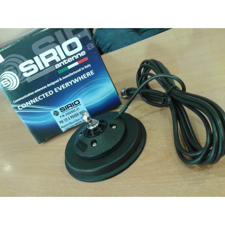 SIRIO PM-125PL Base Magnética Tipo S Hasta 500 MHz Ø 12,7 cm. Tamaño Mediano