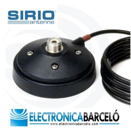 SIRIO PM-100PL Base Magnética Tipo PL Hasta 500 MHz. Ø 10 cm. Tamaño Pequeño