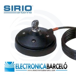SIRIO PM-100S Base Magnética Tipo S Hasta 500 MHz. Ø 10 cm. Tamaño Pequeño