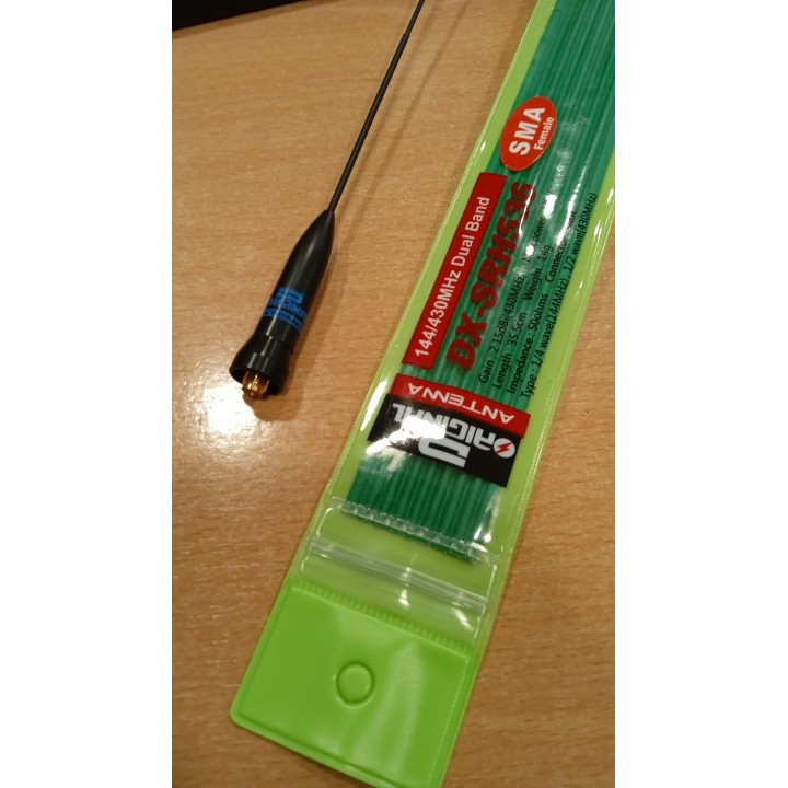 DX-SRH-536-SMAF - Antena Flexible 144/430 MHz.  Conector SMA hembra