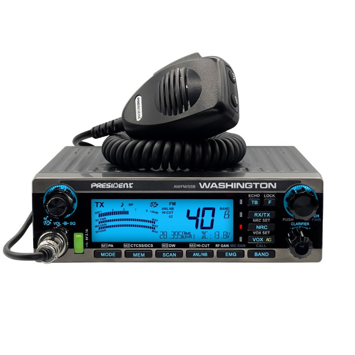 Emisora PRESIDENT WASHINGTON 24 a 29 Mhz AM / FM / BLS / BLI