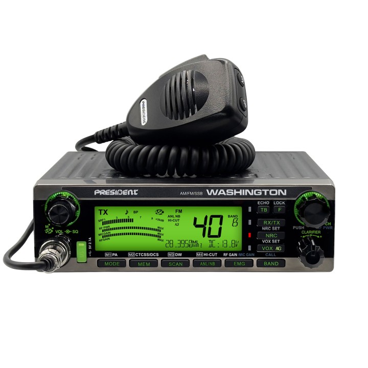Emisora PRESIDENT WASHINGTON 24 a 29 Mhz AM / FM / BLS / BLI
